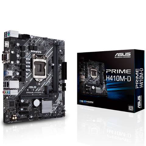 Mainboard Asus Prime H410m-d (intel H410, Socket 1200, M-atx, 2 Khe)