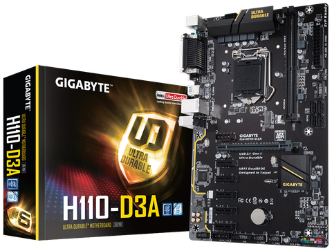 Mainboard Gigabyte H110-d3a Ddr4 - Coin (sk1151)