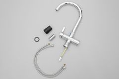  Vòi rửa chén nóng lạnh tăng áp đồng Malloca K150DW 