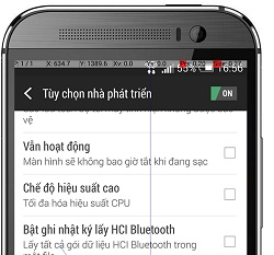 Màn hình máy Android xuất hiện thông số xy và các vệt dài là lỗi gì?