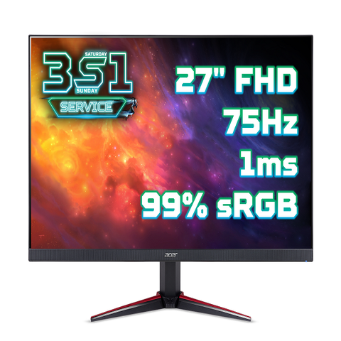 Màn Hình Acer Nitro Vg270 27.0inch Ips Fhd 1ms 75hz