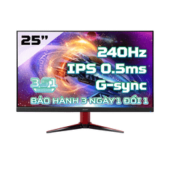  Màn Hình Acer Vg252qx (25 Inch/fhd/ips/240hz/0.5 Ms/400 