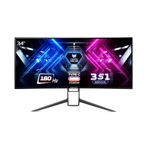 Màn Hình Acer X34gs Predator (34 Inch/wqhd/ips/180hz/1ms/550nits