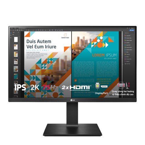 Màn Hình Lg 24qp550-b 24 Inch Ips 2k 75hz Freesync Hdr10