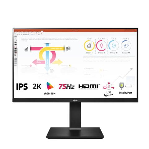 Màn Hình Lg 24qp750-b 24 Inch Ips 2k 75hz Hdr10 Usbc