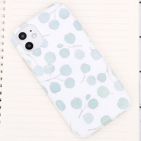 Ốp lưng iPhone 11 nhựa dẻo Matte IMD 360 OSMIA CKAC741 Lá xanh
