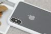 Ốp lưng iPhone XS Max Nhựa cứng viền dẻo Glass simple II JM trắng