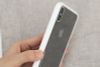 Ốp lưng iPhone XS Max Nhựa cứng viền dẻo Glass simple II JM trắng