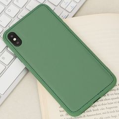  Ốp lưng iPhone Xs Max nhựa cứng viền dẻo PU Candy OSMIA Xanh 