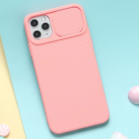 Ốp lưng iPhone 11 Pro Max Nhựa dẻo CARBON CAMO JM Hồng nhạt