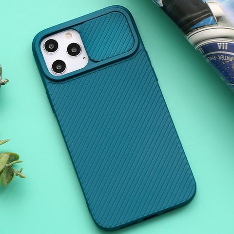 Ốp lưng iPhone 12 Pro Max Nhựa dẻo CARBON CAMO JM Xanh Teal