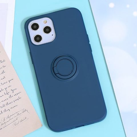 Ốp lưng iPhone 12 Pro Max Nhựa dẻo Ring TKS-LZB07 MEEKER Navy