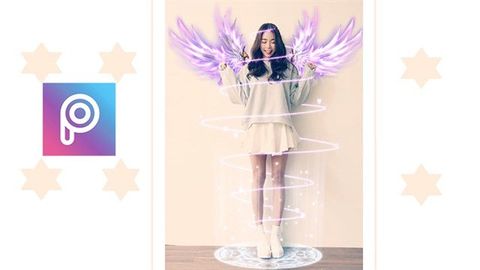 Cách ghép cánh thiên thần vào ảnh bằng PicsArt cực đẹp trên điện thoại