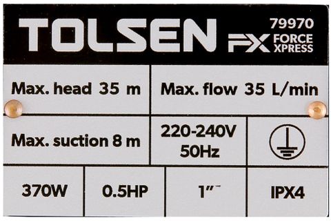 Máy Bơm Nước Tolsen 79970 0.5Hp