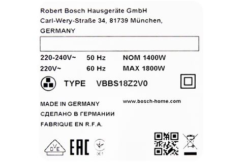 Máy hút bụi Bosch HMH.BGN21800_KG