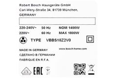  Máy hút bụi Bosch HMH.BGN21800_KG 