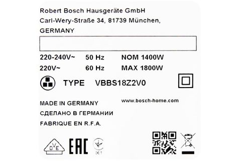 Máy hút bụi Bosch HMH.BGN21800_KG
