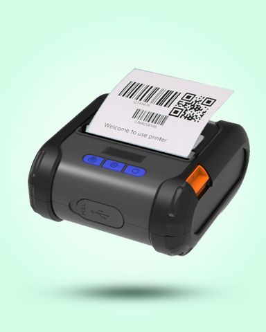 Máy in mã vạch cầm tay Bluetooth Zywell ZM04WD