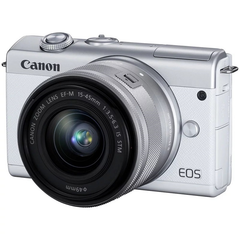  Máy Ảnh Canon Eos M200 Kit Ef-m15-45mm F3.5-6.3 Is Stm Trắng 