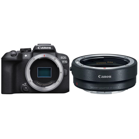 Máy Ảnh Canon Eos R10 Body + Ngàm Chuyển Canon Ef Sang Eos R