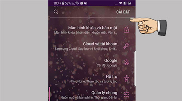 Tắt xoay menu cài đặt sang phải trên android