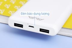  Pin sạc dự phòng Polymer 10000mAh AVA PJ JP196 Trắng 
