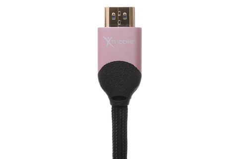 Cáp HDMI 2.0 Tròn 2.0m Xmobile DS204-WB Đen hồng