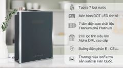  Máy lọc nước điện giải ion kiềm IonFarms Alpha-1700 2 lõi 7 tấm điện cực 