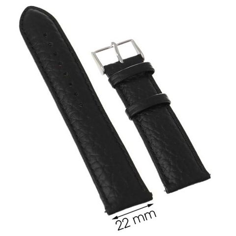 Dây da đồng hồ M1500.41 Đen size 22 mm