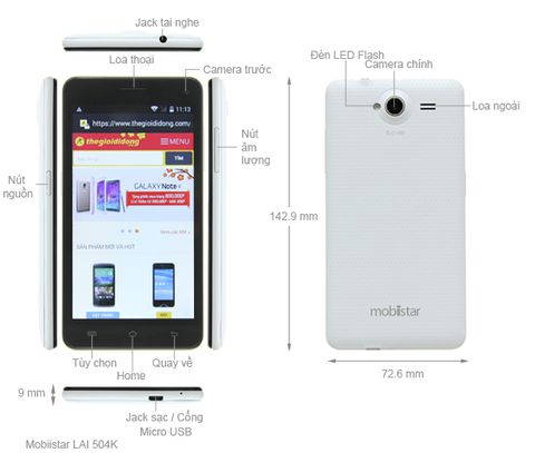 Mobiistar Lai 504K