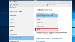 Bỏ chức năng theo dõi và gởi báo cáo từ Windows 10