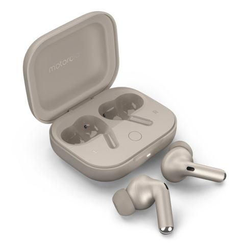 Motorola Moto Buds + Noise Cancellation In-Ear Headphones - Sand