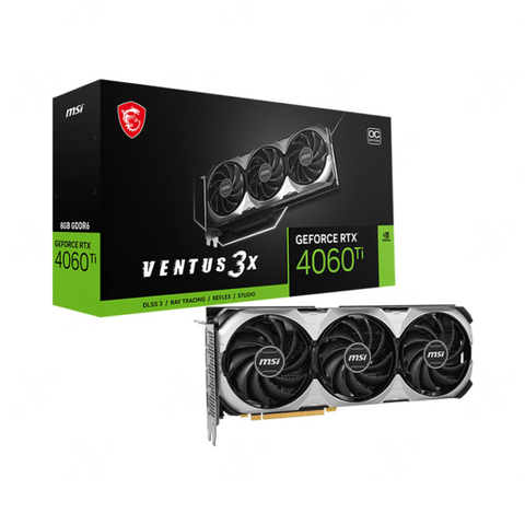 Card màn hình MSI GeForce RTX 4060 Ti VENTUS 3X BLACK OC