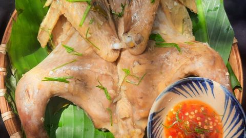 Cách làm gà hấp muối sả nguyên con đơn giản tại nhà, mềm ngon cực hấp dẫn