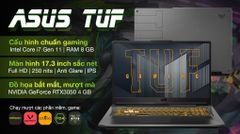  Laptop Asus TUF Gaming FX706HC i7 11800H/8GB/512GB/4GB RTX3050/144Hz/Win10 (HX009T) 