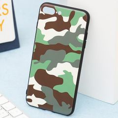  Ốp lưng iPhone 7/8+ viền dẻo TPU+PC UV CKTG330 Vân lính Xanh 