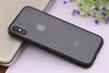 Ốp lưng iPhone X Nhựa cứng viền dẻo Skittles JM Đen Pbag