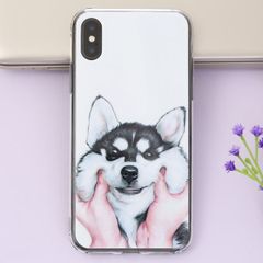  Ốp lưng iPhone X Nhựa cứng viền dẻo Cream COSANO SR171204 Husky 