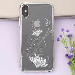  Ốp lưng iPhone X Nhựa cứng viền dẻo Totus with Crystal COSANO Bạc 
