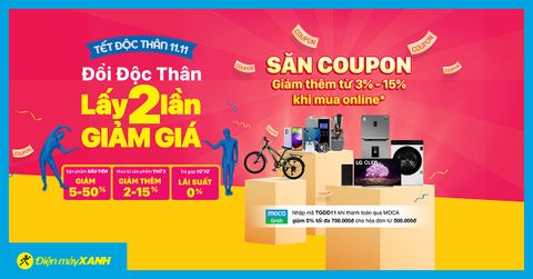 Tết độc thân - Đổi độc thân lấy 2 lần giảm giá