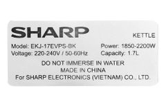  Bình đun siêu tốc Sharp EKJ-17EVPS-BK 