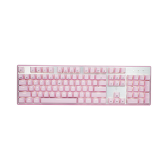 Bàn Phím Cơ Mechanical Keyboard Bjx Km9 Pink Full Size Blue Switch 