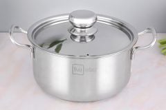  Nồi inox 3 đáy nắp inox 20 cm Fivestar FSN20-SW 