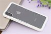 Ốp lưng iPhone X Nhựa dẻo Glass Simple Trắng
