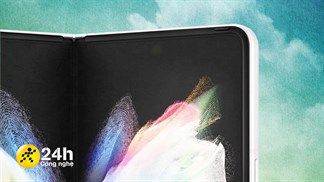 Hình ảnh cận cảnh về công nghệ camera dưới màn hình của Galaxy Z Fold 3, ngoài ra còn có 3 màu sắc của máy để bạn lựa chọn