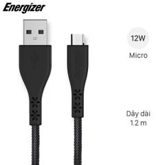  Cáp Micro USB 1.2 m Energizer C41UBMC Đen 