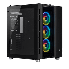  Crystal Series 680X RGB ATX High Airflow Tempered Glass Smart Case Black 