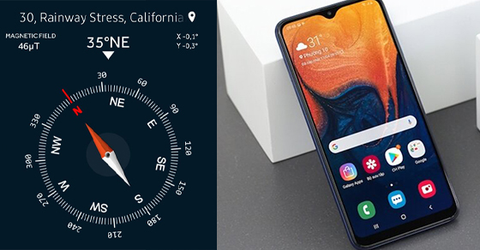 Cách kiểm tra Samsung Galaxy A12 có cảm biến la bàn không cực dễ