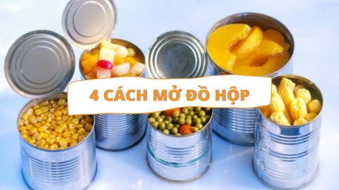 4 Cách mở đồ hộp bằng dao, muỗng và bằng đá mài không cần dụng cụ mở nắp