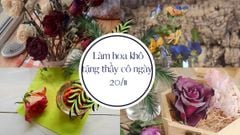  Cách làm hoa khô không mất màu dễ dàng, đẹp mắt để tặng quà ngày 20/11 
